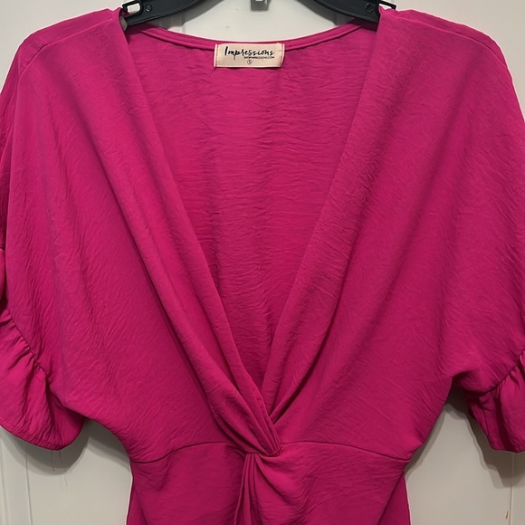 Impressions Hot pink Top Small - Picture 3 of 7